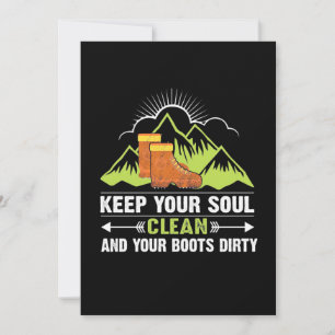 Wandern hält deine Seele sauber Einladung