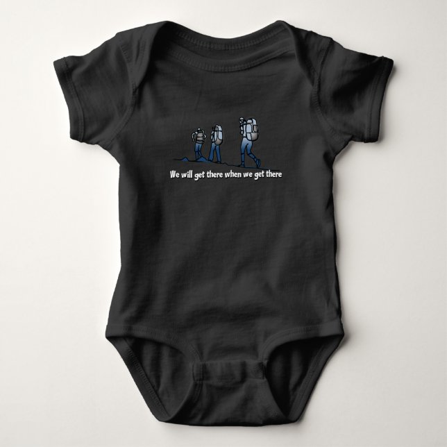 Wandern, Hiker, Baby Strampler (Vorderseite)