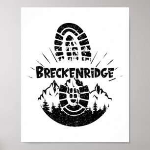 Wandern im Dampfboot Usa Urlaub Ski Poster