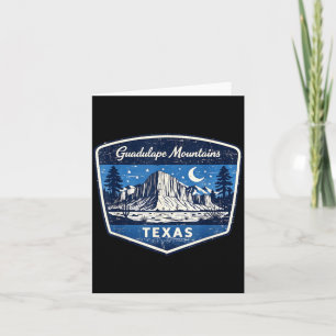 Wandern im Guadalupe Mountains Texas Nationalpark Karte