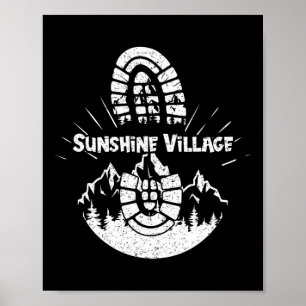 Wandern im Sunshine Village Urlaub Ski für Männer  Poster