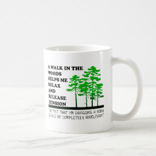 Wandern im Wald Lustiger Becher Kaffeetasse