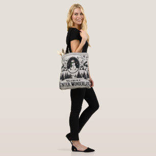 Wandern im Winter Wonderland Snowman Tasche