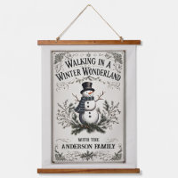 Wandern im Winter Wonderland Snowman