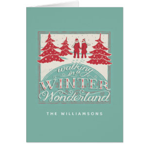 Wandern in einem Winterwunderland