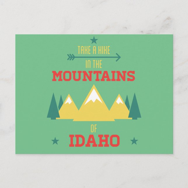 Wandern in Idaho Postkarte (Vorderseite)