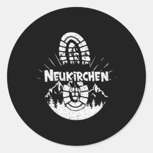 Wandern in Neukirchen Deutschland Ausflugsfahrrad Runder Aufkleber