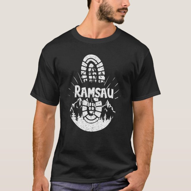 Wandern in Ramsau Deutschland Ausflugswandern T-Shirt (Vorderseite)