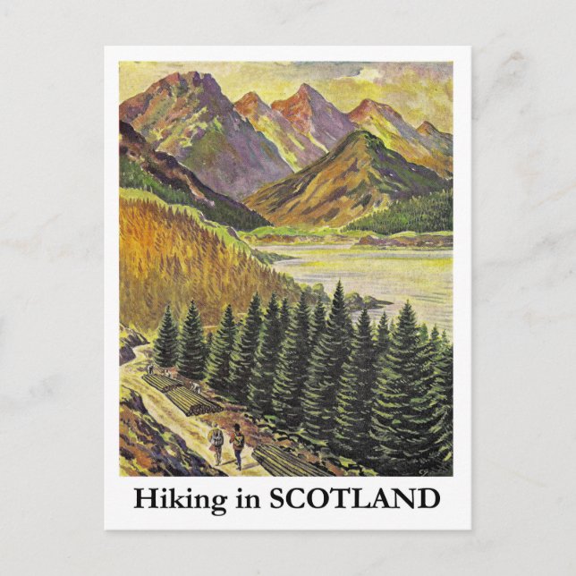 Wandern in Schottland Postkarte (Vorderseite)