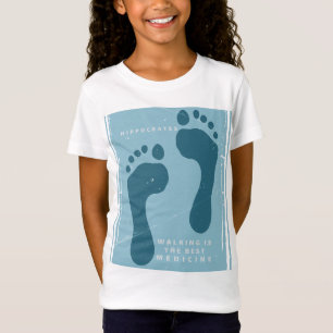 Wandern ist die beste Medizin, die Hippokrates zit T-Shirt