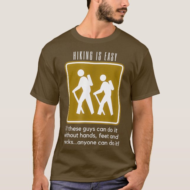 Wandern ist einfach T Shirt Funny Backpacking T-Sh (Vorderseite)