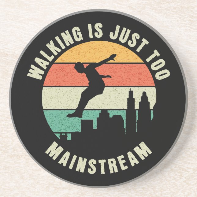 Wandern ist einfach zu Mainstream Getränkeuntersetzer (Vorne)
