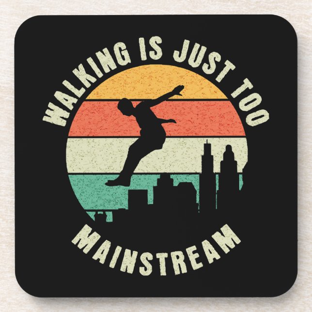 Wandern ist einfach zu Mainstream Getränkeuntersetzer (Vorderseite)