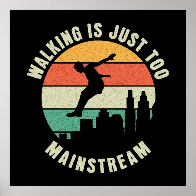 Wandern ist einfach zu Mainstream Poster (Vorne)