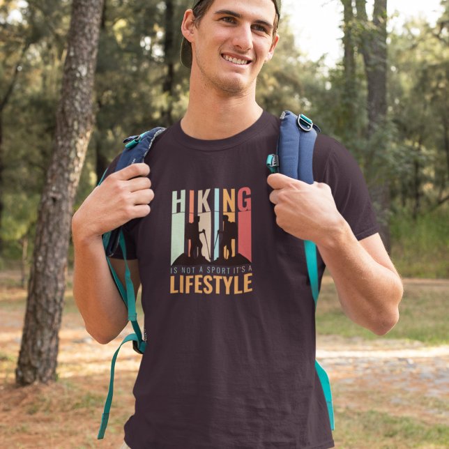 Wandern ist kein Sport, sondern ein Lebensstil T-Shirt (hiking lifestyle)