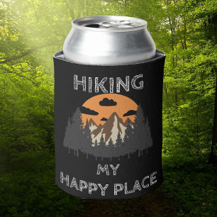 Wandern ist mein glücklicher Ort - Wandermotivatio Dosenkühler