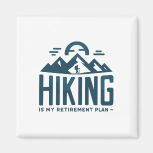 Wandern ist mein Rentenplan Camping Lustiger Wande Magnet