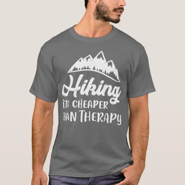 Wandern ist mein therapeutisches Wandergeschenk Pr T-Shirt (Vorderseite)