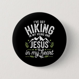 Wandern Jesus Christus Religion Christlicher Wande Button