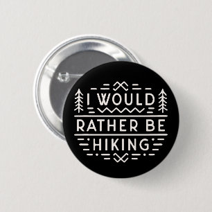 Wandern lustige Introvertierte Wanderer Retro Vint Button