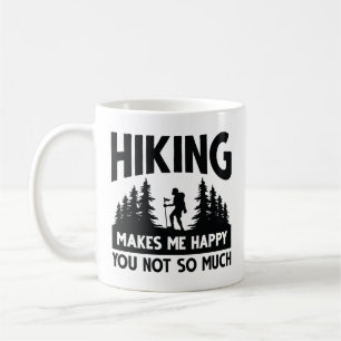 Wandern macht mich glücklich, dass du nicht so vie kaffeetasse