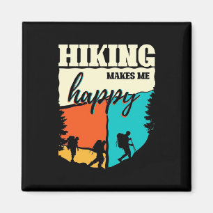 Wandern macht mich glücklich magnet