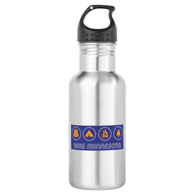 Wandern Minnesota Edelstahlflasche (Vorderseite)