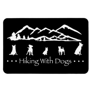 Wandern mit dem Hundeflex Magnet-Schwarz Magnet