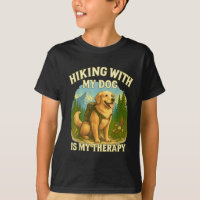 Wandern mit meinem Hund Lustiger Golden Retriever