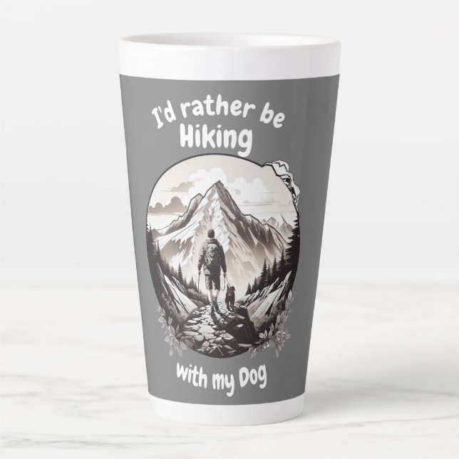 Wandern mit meinem Hund Milchtasse (Vorderseite)