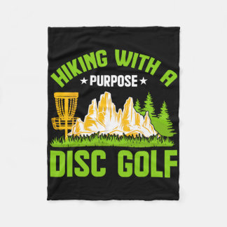 Wandern mit Ziel Disc Golf Fleecedecke