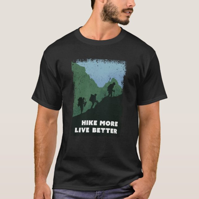 Wandern Mountain Weihnachtsgeschenk für Wanderer T-Shirt (Vorderseite)