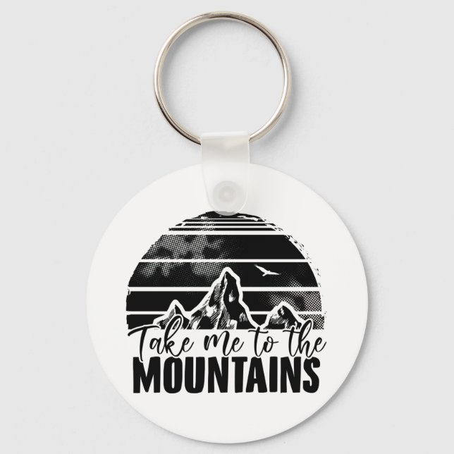 Wandern | Mountain Wikers Mountainbiking Geschenki Schlüsselanhänger (Vorderseite)