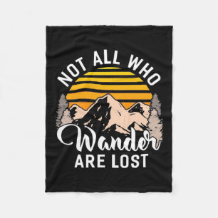 Wandern nicht alle, die wandern sind verloren fleecedecke