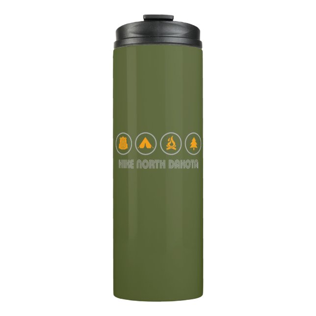 Wandern Nord Dakota Thermosbecher (Vorderseite)