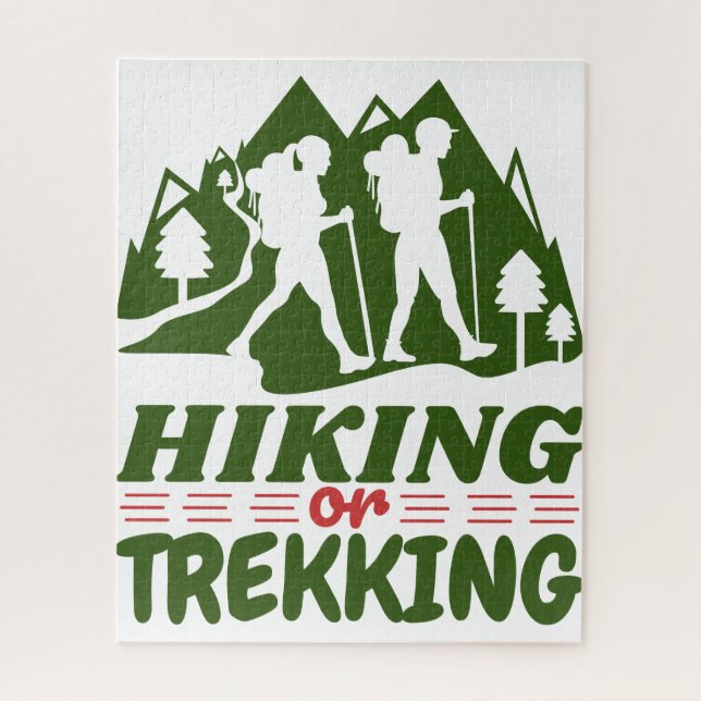 Wandern oder Trekking (Vertikal)