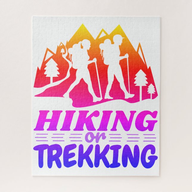 Wandern oder Trekking (Vertikal)
