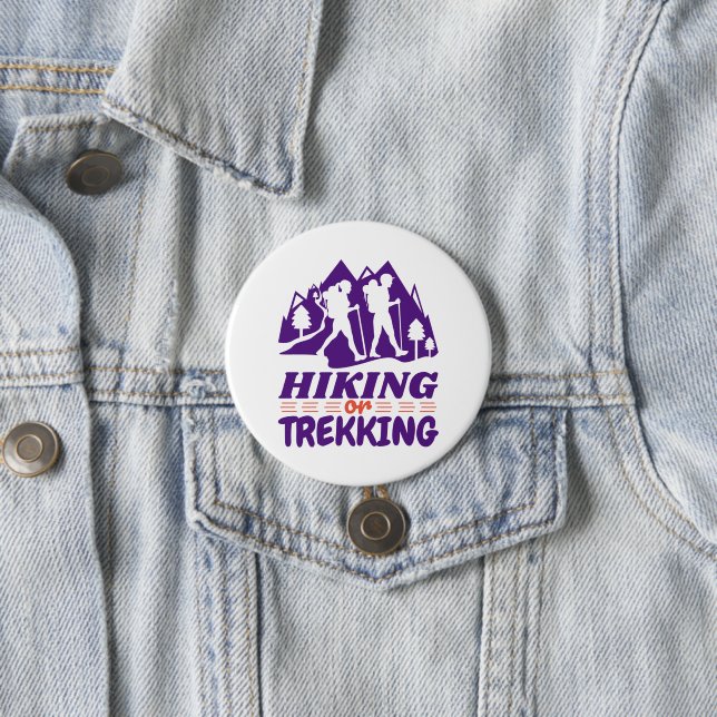 Wandern oder Trekking Button (Beispiel)
