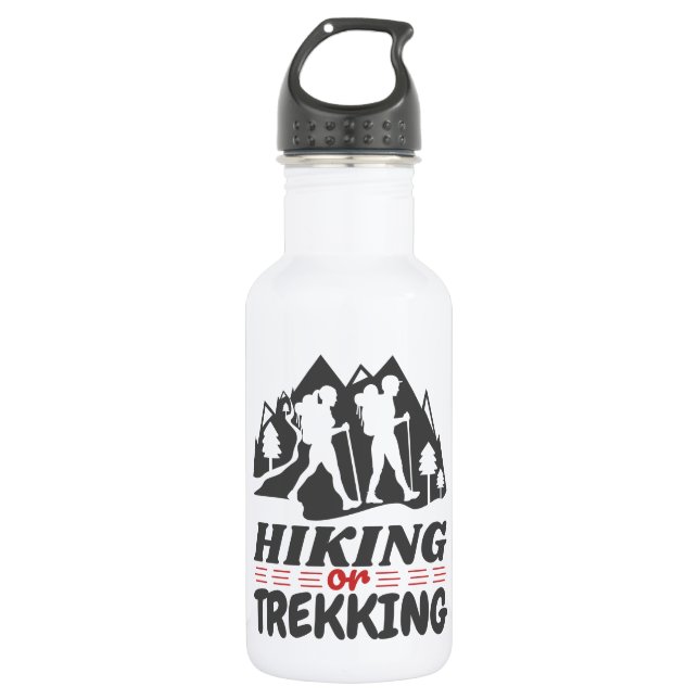 Wandern oder Trekking Edelstahlflasche (Vorderseite)