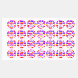 Wandern oder Trekking Etiketten