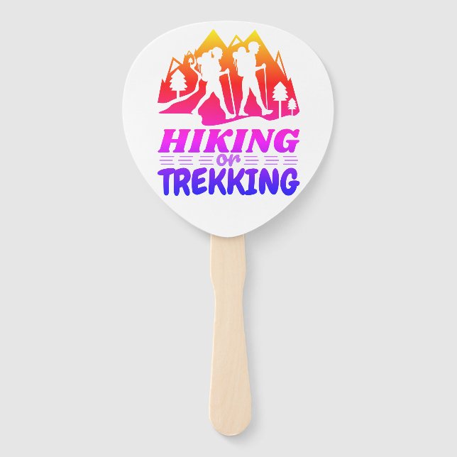 Wandern oder Trekking Fächer (Vorderseite)
