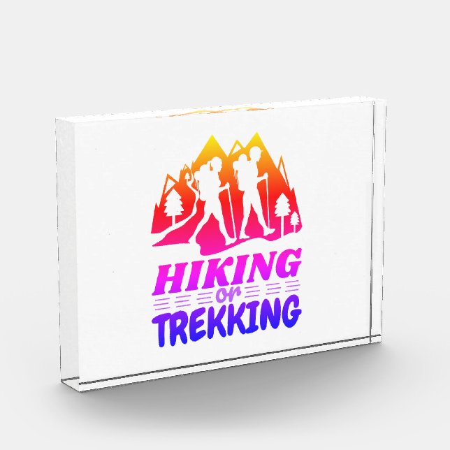 Wandern oder Trekking Fotoblock (Links)