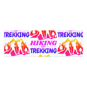Wandern oder Trekking Fotodruck