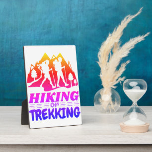 Wandern oder Trekking Fotoplatte