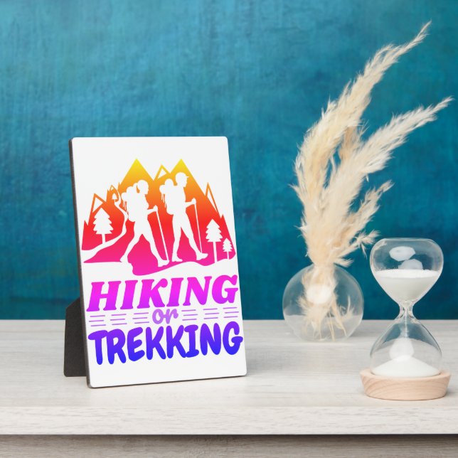Wandern oder Trekking Fotoplatte (Seite)