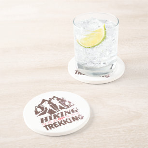 Wandern oder Trekking Getränkeuntersetzer