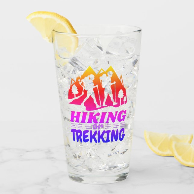 Wandern oder Trekking Glas (Vorderseite Ice)