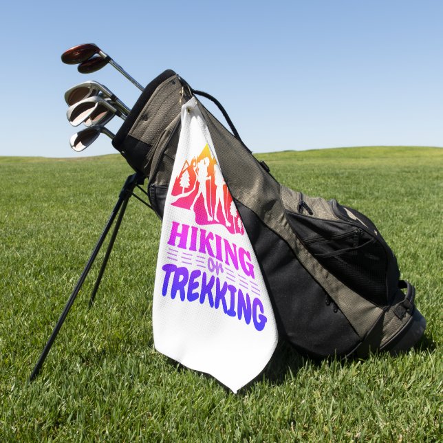 Wandern oder Trekking Golfhandtuch (Gras)