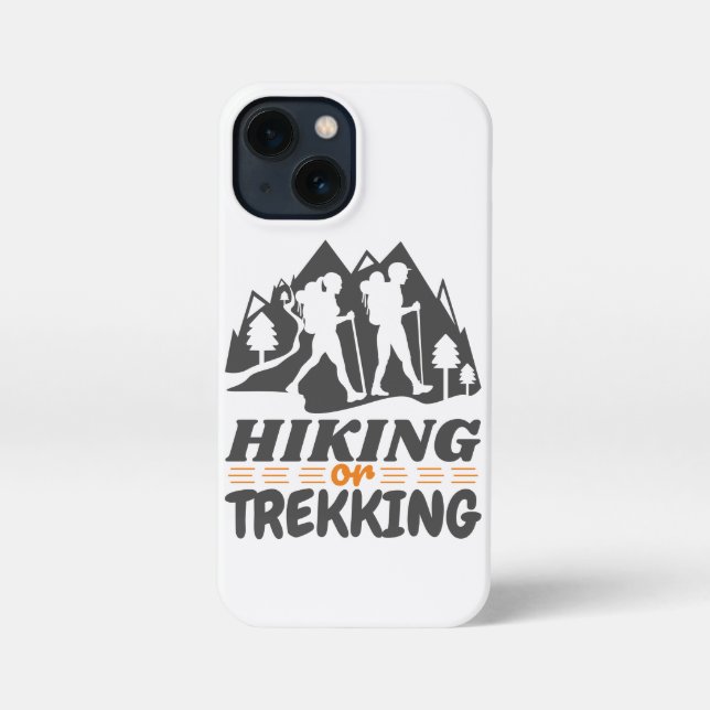 Wandern oder Trekking iPhone 13 Mini Hülle (Rückseite)