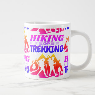 Wandern oder Trekking Jumbo-Tasse